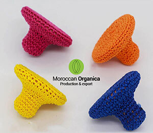 Moroccan Handmade Pumice Stone in Knitted Wool