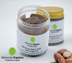 Moroccan black soap with argan oil